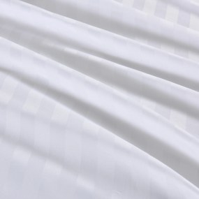 Hotelové obliečky z mikrovlákna JASMINE biele - prúžok 2 cm Rozmer obliečky: 2 ks 70 x 90 cm | 200 x 220 cm