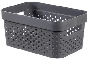 Curver Úložný box INFINITY 4,5l recyklovaný plast tmavosivý