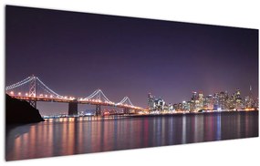 Obraz pohľadu na San Francisco, California (120x50 cm)