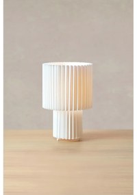 Biela stolová lampa s textilným tienidlom (výška 32 cm) Catis – Markslöjd