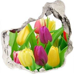 Nálepka fototapeta 3D výhľad Farebné tulipány nd-p-12652067