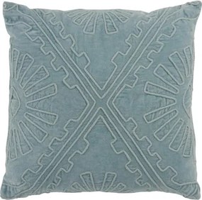 Svetlo modrý vankúš s výplňou Aztec - 45 * 45 cm