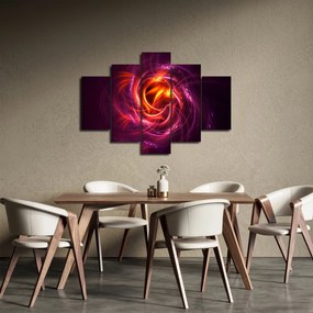 Obraz svietiacej modernej abstrakcie (150x105 cm)