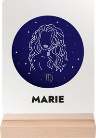 ČistéDrevo Vaše znamenie s menom na akrylovom skle - svetlý stojan Zvolte znamení zvěrokruhu: Rak