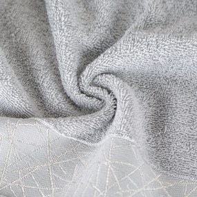 BAVLNENÝ UTERÁK NIKA SADA 6KS 50X90 CM STRIEBORNÁ