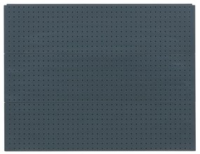 Predajný regál jednostranný, perfo steny, 1600 x 1000 x 450 mm, základný, antracit