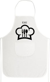 Kuchynská zástera Chef EMI, biela