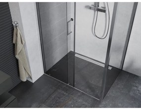 Mexen Apia, sprchový kút s posuvnými dverami 105 (dvere) x 100 (stena) cm, 6mm číre sklo, chrómový profil, 840-105-100-01-00