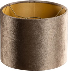 Zamatový tienidlo hnedé so zlatým vnútorným povrchom 18/18/14