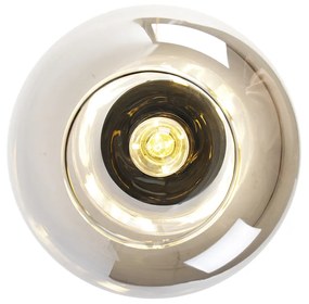 Inteligentné stropné svietidlo čierne so zlatom a dymovým sklom vrátane Wifi A60 - Zuzanna