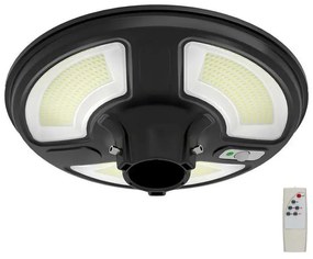 V-Tac LED Solárna pouličná lampa so senzorom LED/10W/3,2V 6500K IP65+ diaľkové ovládanie VT0780