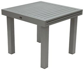 DEOKORK Hliníkový stôl rozkladací aj výškovo nastaviteľný 90/150x90 cm TITANIUM (2v1)