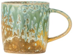 Žltá/svetlozelená šálka z kameniny 400 ml Milani – Bloomingville