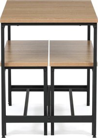 Jedálenský stôl s lavičkami AUT-G1175 OAK
