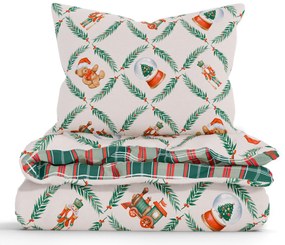 Vianočné francúzske bavlnené obliečky Renforcé - Vianočný príbeh