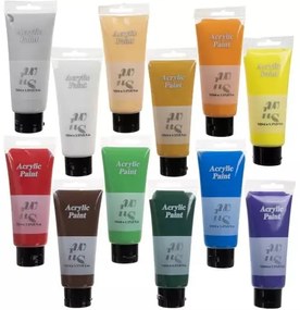 Akrylové farby 12 ks - 100ml Maaleo 20424 73938