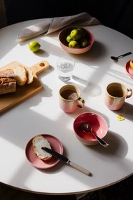Hrnček Tuntu 0,25 l, ružovo-béžový