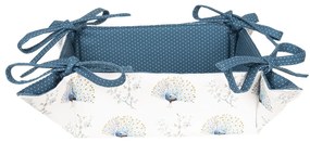Obojstranný bavlnený košík na pečivo Peacock Print - 35 * 35 * 8 cm