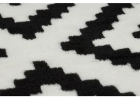 Behúň BCF MORAD Ruta romby čierny / krém - Výpredaj