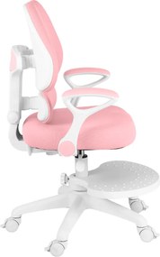 Detská rastúca stolička Neoseat KIDDY TWO — látka, prateľný poťah, ružová