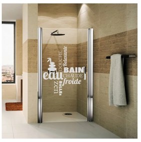 Vodoodolná samolepka do sprchy Ambiance Zen, 55 x 65 cm