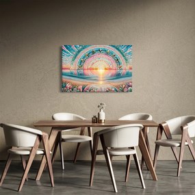 Obraz – Mozaika zapadajúceho slnka (90x60 cm)