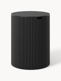 Okrúhly drevený pomocný stolík's úložným priestorom Nele