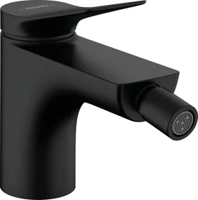 Hansgrohe Vivenis, páková bidetová batéria s odtokovou súpravou s tiahlom, čierna matná, HAN-75200670