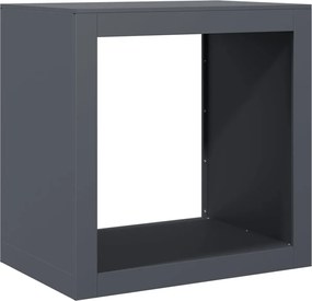 vidaXL Regál na krbové drevo, antracitový 60x40x60 cm, oceľ