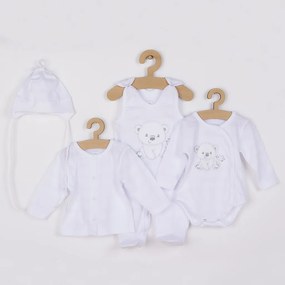 Dojčenská súprava do pôrodnice New Baby Sweet Bear biela
