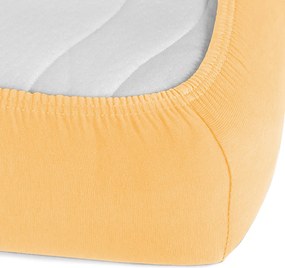 Jersey napínacie prestieradlo JR-004 Marhuľové 90 x 220 - výška 20 cm