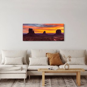 Obraz - Monument Valley v Arizone (120x50 cm)