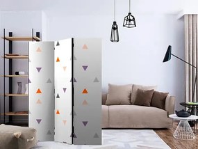 Paraván - Triangles Rain [Room Dividers] Veľkosť: 135x172, Verzia: Jednostranný