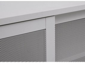 Sivý kovový TV stolík 160x55x45 cm Veep – Unique Furniture