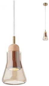 Redo 01-1518 - Luster na lanku UPPER 1xGU10/28W/230V mosadz/béžová