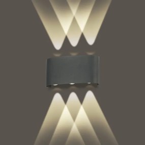 Brilagi - LED vonkajšie nástenné svietidlo FLAREBOX LED/6W/230V antracit IP65