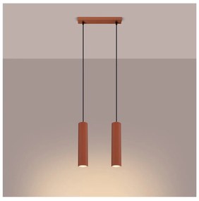 Závesné svietidlo v tehlovej farbe Gleam – Sollux