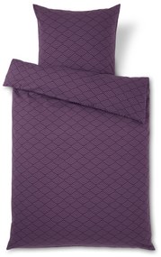 Flanelová posteľná bielizeň, štandardná veľkosť, fialová
