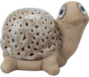 Solárná záhradná dekorácia Korytnačka, porcelán, 11 x 6,6 x 13,5 cm
