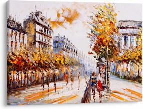 Obraz - Ulica v Paríži (70x50 cm)