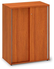 Stredná skriňa ProOffice, posuvné dvere 80 x 45 x 106,3 cm, čerešňa
