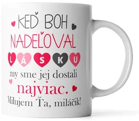 Sablio Hrnek Když Bůh naděloval lásku - 200 ml - espresso