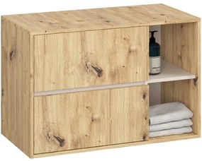 Skrinka pod umývadlo VAMI W90 2SZ dub artisan / krémová