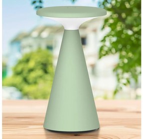 LED stmievateľná stolná lampa PAROS LED/1,8W/5V USB 1800 mAh IP44 zelená