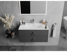 Mexen Atena, umývadlo na zapustenie do dosky 81 x 46 cm, biela lesklá, 25018000