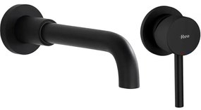 Podomietková umývadlová batéria Rea Lungo Long čierna
