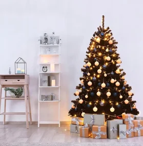Vianočný čierny stromček 220 cm