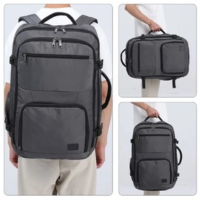 Konofactory Sivý objemný cestovný batoh do lietadla "Explorer" - XL (100l)
