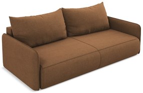 Oranžová rozkladacia/s úložným priestorom pohovka 216 cm Nanea – Makamii