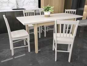 Rozkládací jídelní stůl Adam 100/140 cm kašmír/dub cremona torro